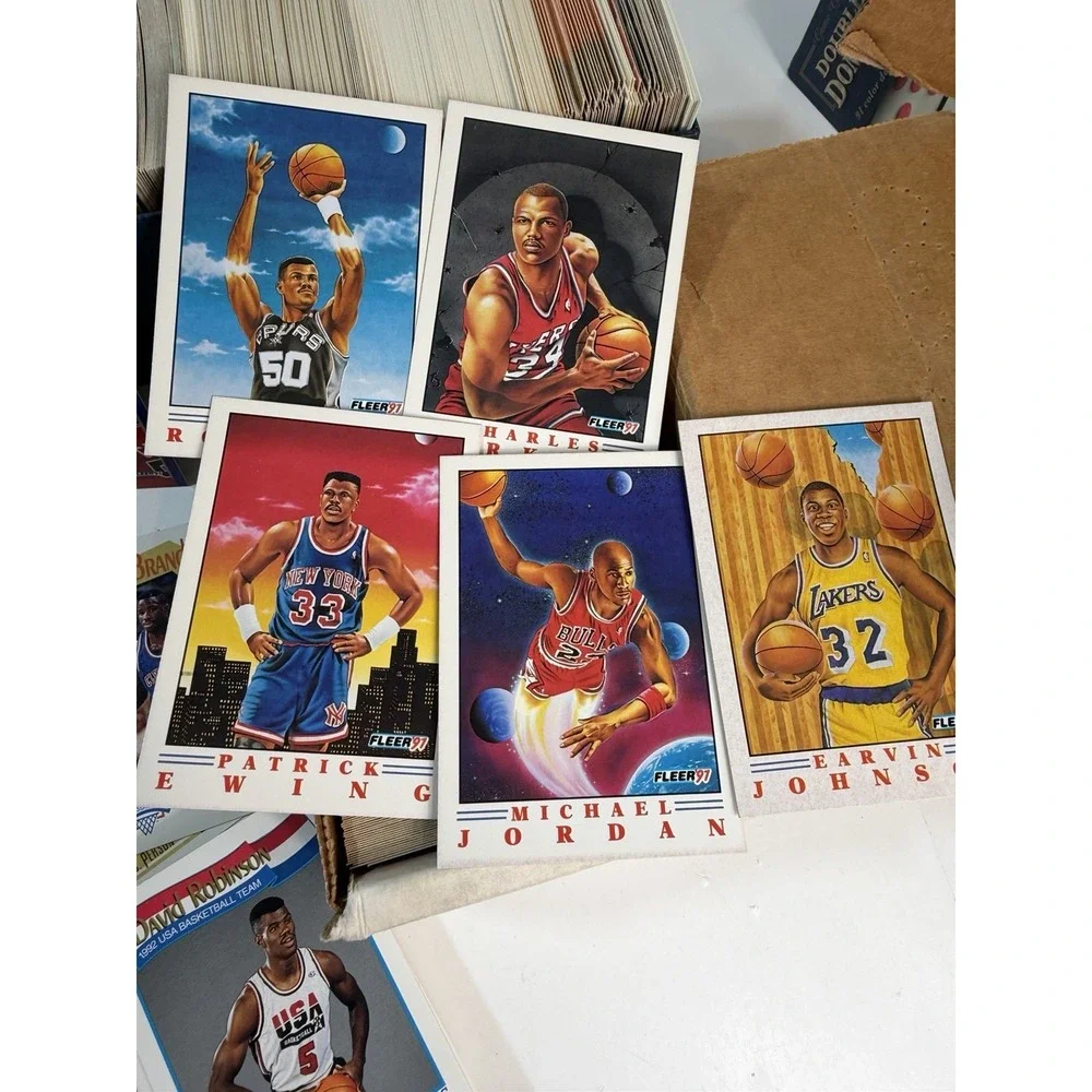 Huge Basketball Cards Lot (1,684 Pcs) - 1989-1993s Collection